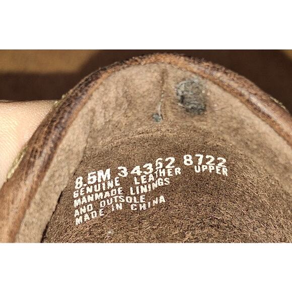 Timberland Women 8.5 Medium Brown Genuine Leather Suede Smart Loafers Shoes - Picture 8 of 9